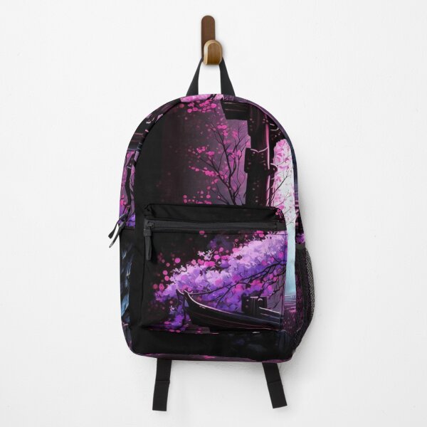 Item preview, Japanse Cherry Blossom Neon Landscape designed and sold by Sticky ™.