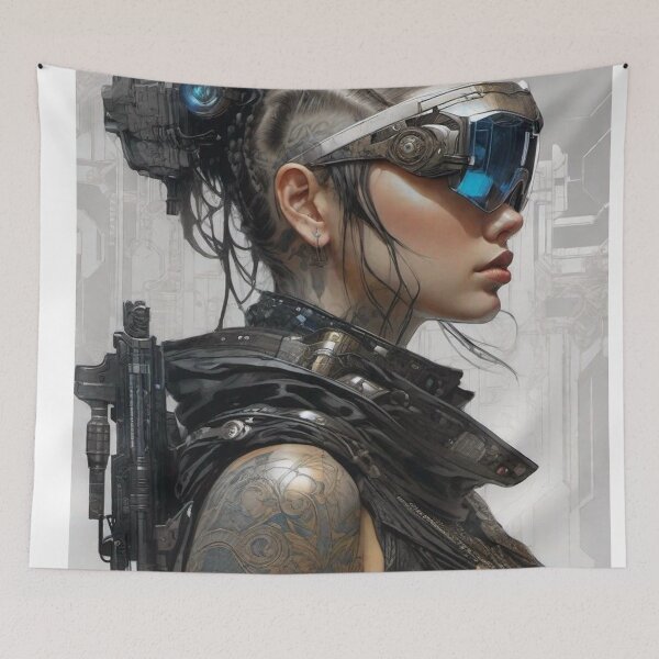Item preview, Cyber Net Runner - Cyber City Scene designed and sold by Delerat7.