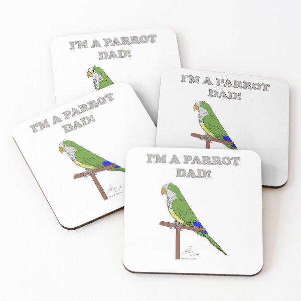 Item preview, I'm a Parrot Dad! - Green Quaker designed and sold by Laughing Parrot Studio.