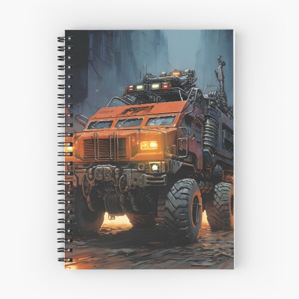 Item preview, Landscape of Post Apocalyptic Futuristic Armored Truck with Off-road Wheels in Ruined Metropolis with Skyscrapers designed and sold by Je-we.