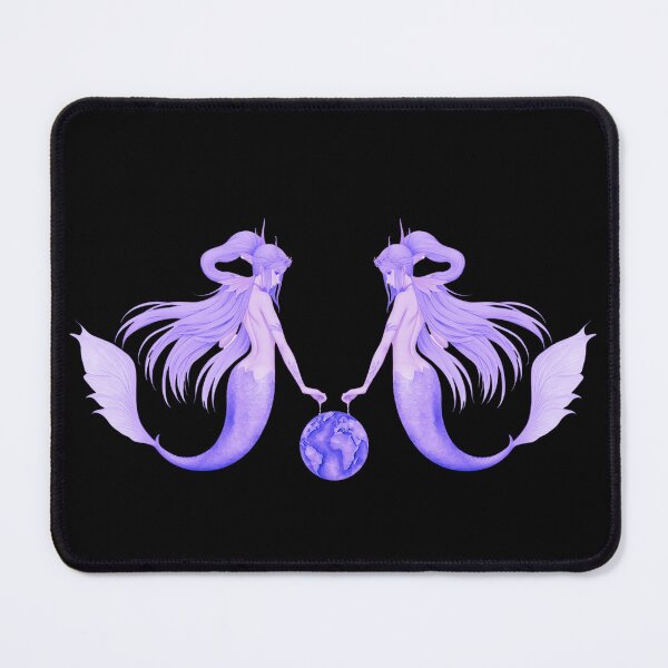 Item preview, Vintage Style Mermaids Holding The World in Their Hands designed and sold by SirenasWorld.