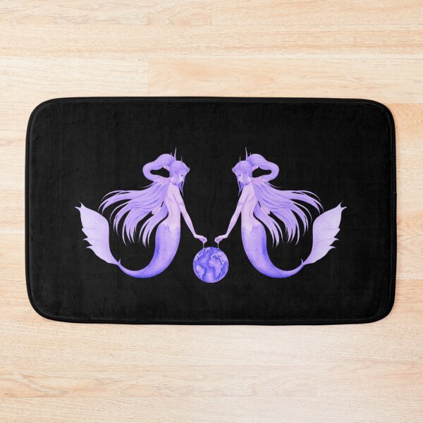 Item preview, Vintage Style Mermaids Holding The World in Their Hands designed and sold by SirenasWorld.