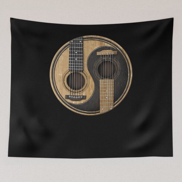 Artikelvorschau, Alte und abgenutzte Akustikgitarren Yin Yang entworfen und verkauft von oeuwulwyyvy39.
