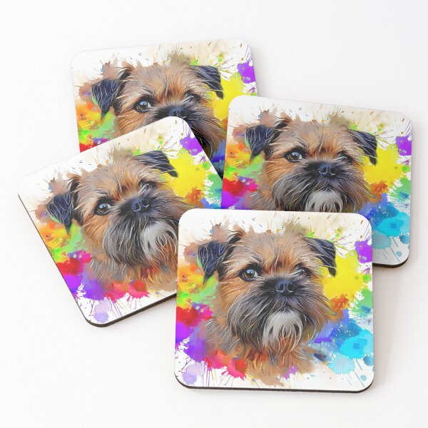 Item preview, Border Terrier Splash Art designed and sold by The Digital Compass.