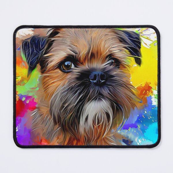 Item preview, Border Terrier Splash Art designed and sold by The Digital Compass.