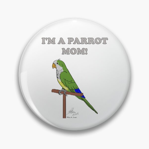 Item preview, I'm a Parrot Mom! - Green Quaker designed and sold by Laughing Parrot Studio.