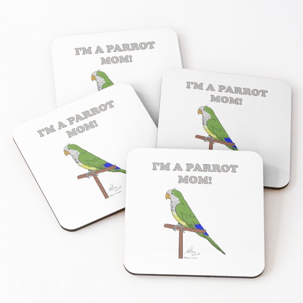 Item preview, I'm a Parrot Mom! - Green Quaker designed and sold by Laughing Parrot Studio.