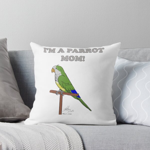 Item preview, I'm a Parrot Mom! - Green Quaker designed and sold by Laughing Parrot Studio.