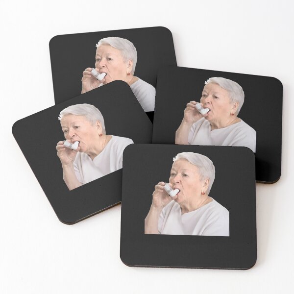 Artikelvorschau, Alte Dame mit Inhalator entworfen und verkauft von oeuwulwyyvy39.