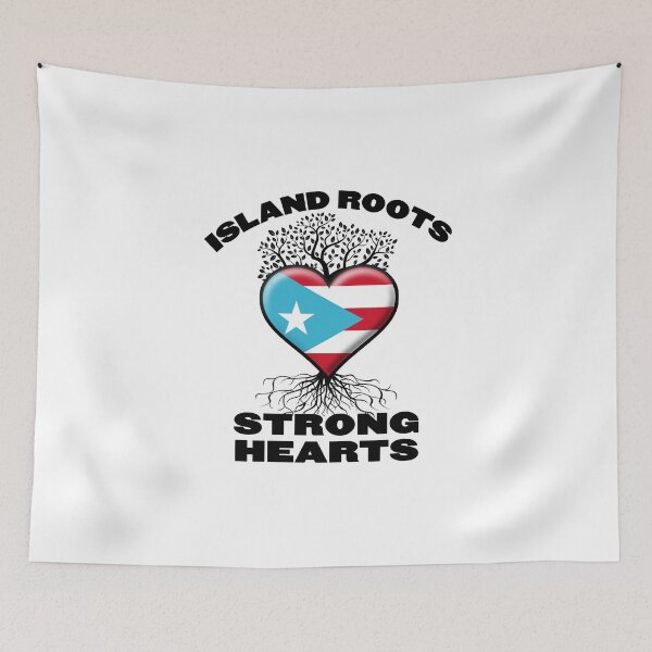 Item preview, Puerto Rico Flag design - Island Roots, Strong Hearts  designed and sold by obedtheartist.