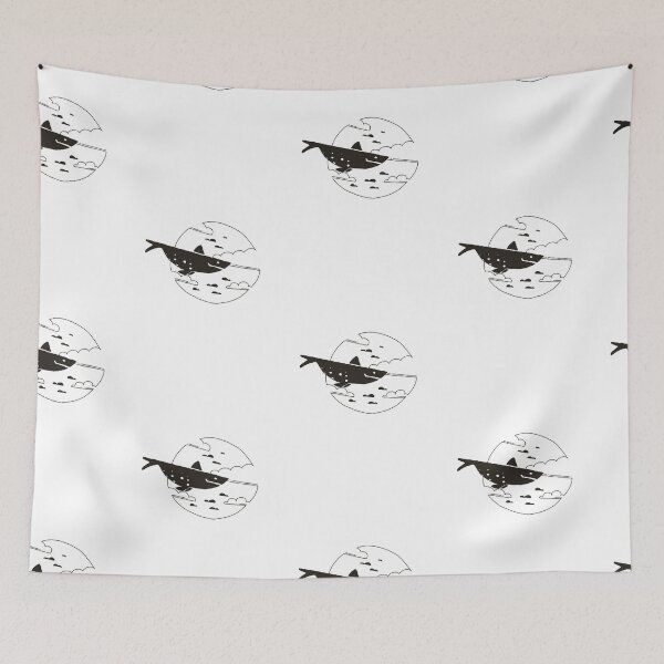 Item preview, Whale through the sky designed and sold by MyMessyCreation.