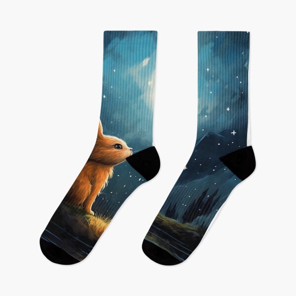 Item preview, Enchanted Night: Brown Bunny Gazing into Starlit Skies designed and sold by Christian Weiss.