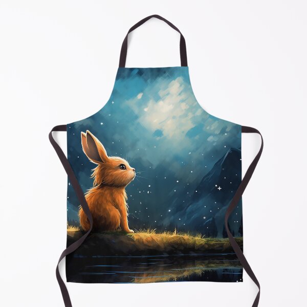 Item preview, Enchanted Night: Brown Bunny Gazing into Starlit Skies designed and sold by Christian Weiss.