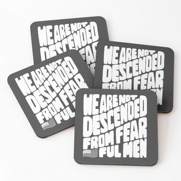 Item preview, Not Descended From Fearful Men Patriotic Quote designed and sold by PurpleMt.