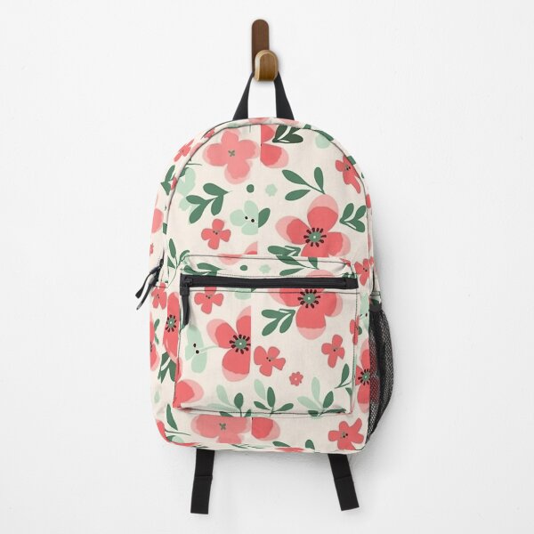 Artikelvorschau, Rosa Blumen-Creme-Hintergrunddesign entworfen und verkauft von ArtMeetsPizza.