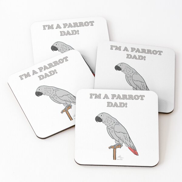 Item preview, I'm a Parrot Dad! - African Grey designed and sold by Laughing Parrot Studio.