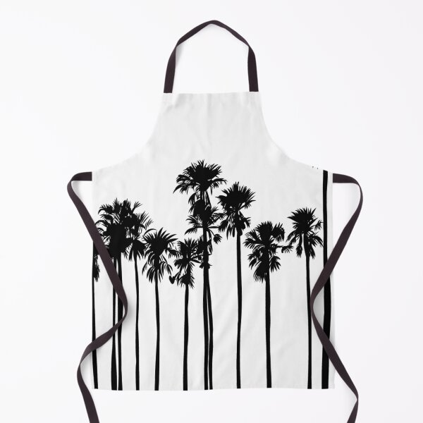 Item preview, Black and white palm trees art print designed and sold by dcrc.
