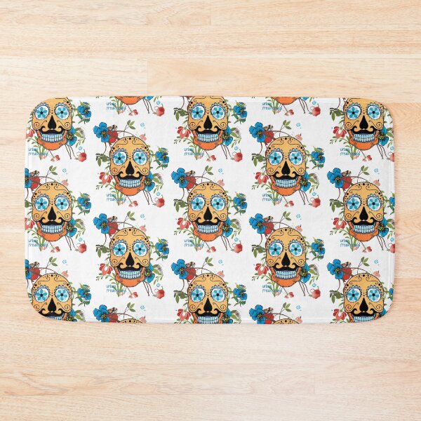 Item preview, Skull with many flowers and bugs designed and sold by inarausch2023.