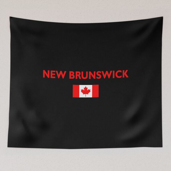 Item preview, New Brunswick Canada Canadian Flag Dark Color designed and sold by TinyStarCanada.