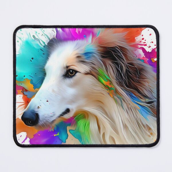 Item preview, Borzoi Splash Art designed and sold by The Digital Compass.