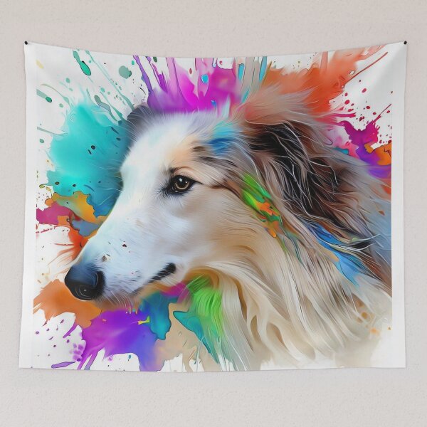 Item preview, Borzoi Splash Art designed and sold by The Digital Compass.