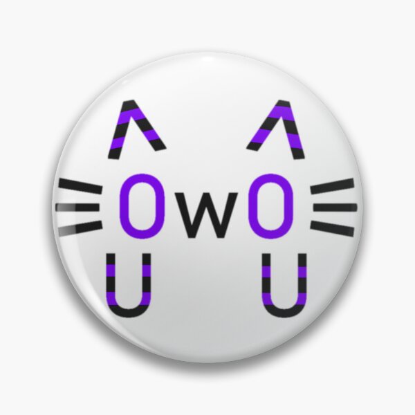 Item preview, Emo striped OwO cat (purrrrple) designed and sold by MeepDaHusky.