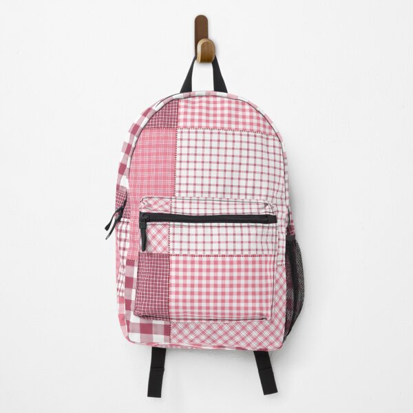 Item preview, Pink plaid patchwork gingham check designed and sold by Inktown.