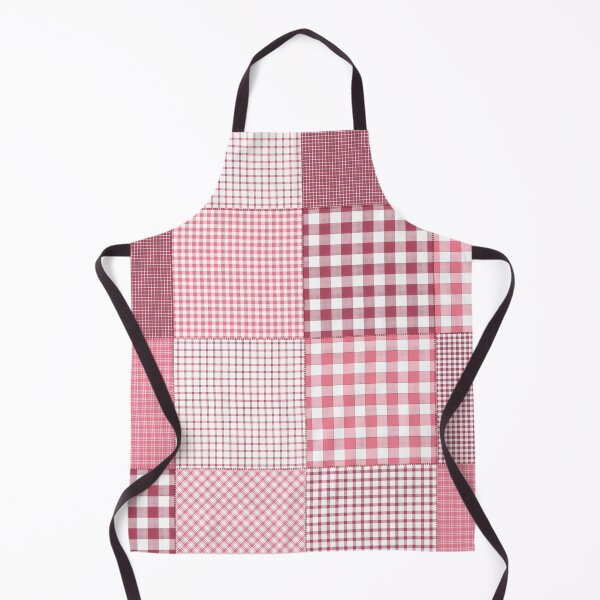 Item preview, Pink plaid patchwork gingham check designed and sold by Inktown.