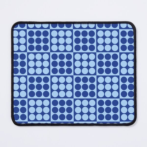 Item preview, Retro Mid Century Modern Geometric Pattern 133 Scandi Blue designed and sold by tonymagnerart.
