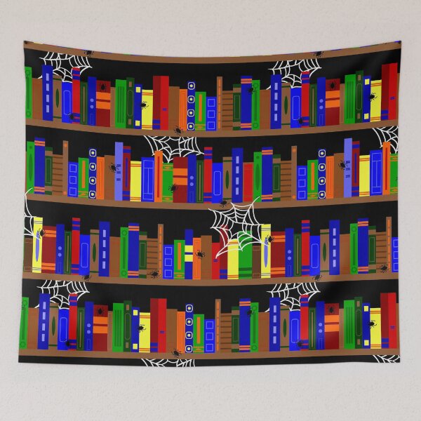 Item preview, halloween library books spiderweb cobweb designed and sold by Gossip Rag.
