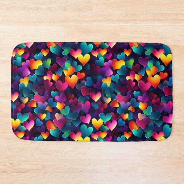 Item preview, multicolored hearts texture designed and sold by RodoArtDs.