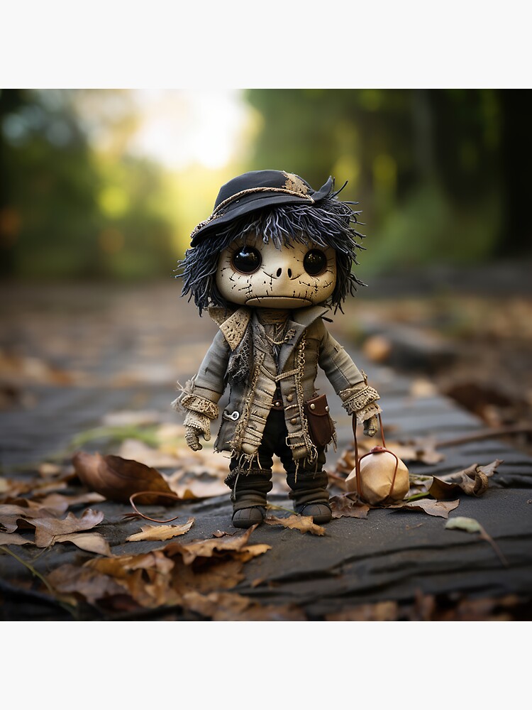 Hobo Doll w Bindle and Antique Military Jacket