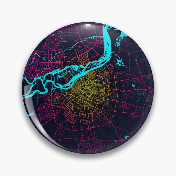 Item preview, Harbin City Map of China - Neon designed and sold by deMAP.
