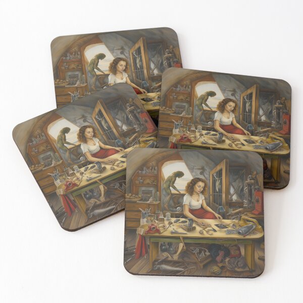 Item preview, Latina Artist at Her Workbench designed and sold by YoPedro.