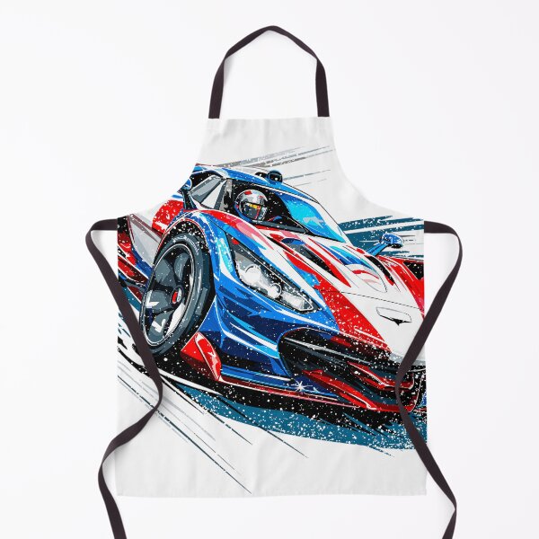 Item preview, Sports Car Red White Blue designed and sold by SteadyRolling.