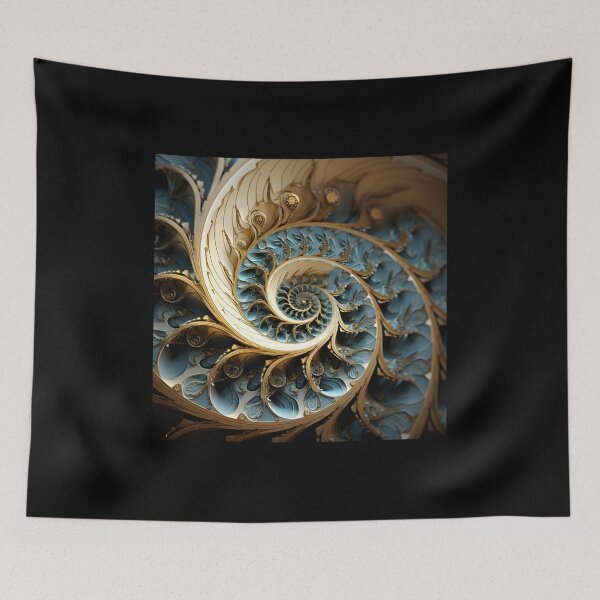 Item preview, fibonacci fractal designed and sold by Beyond The Veil.