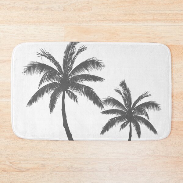 Item preview, Simple gray palm tree design art print designed and sold by dcrc.