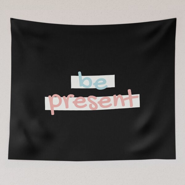 Item preview, Be Present | blue and pink designed and sold by LazyCho.