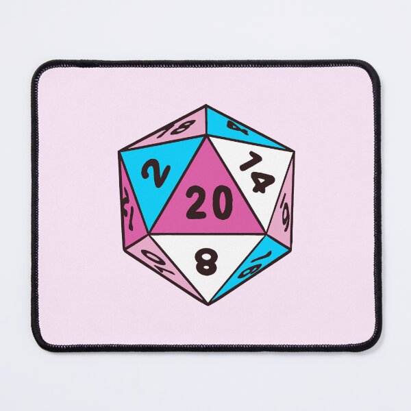 Item preview, Femboy Dice D20 Nat 20 designed and sold by Heartletters.