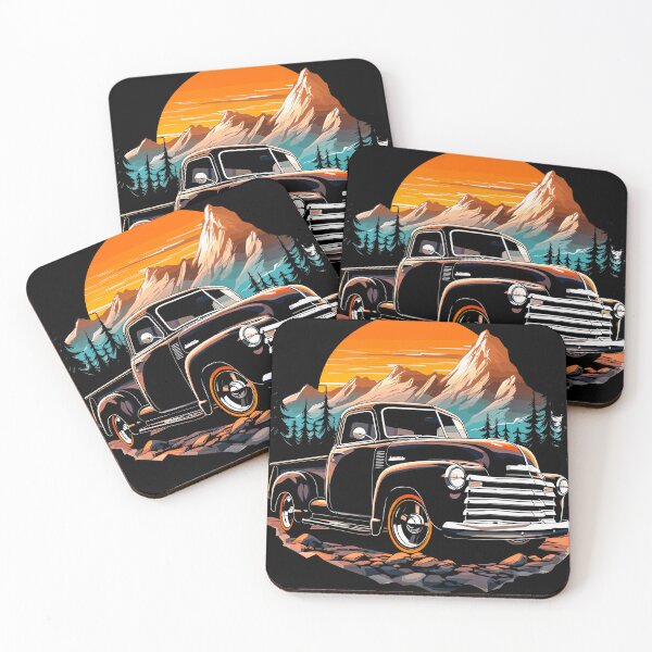 Item preview, Chevy Truck Sun Set Mountain Woods designed and sold by SteadyRolling.