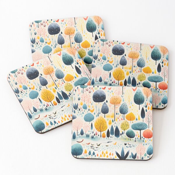 Item preview, Magic autumn forest pattern designed and sold by enipra.