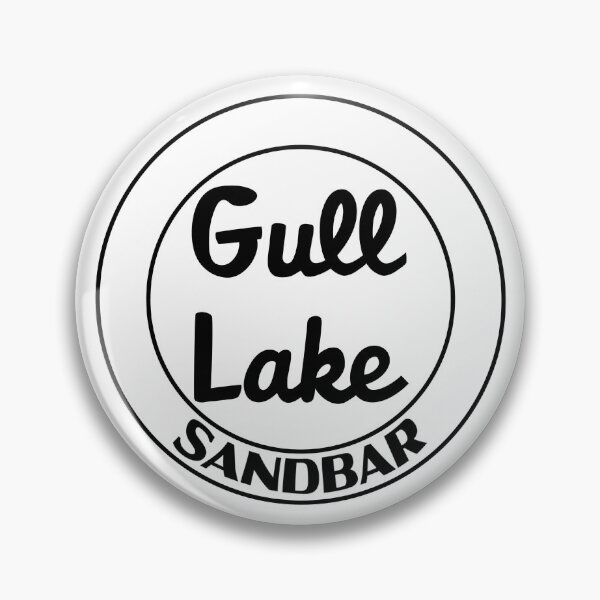Item preview, Gull Lake Sandbar - Circle Design (Black Text) designed and sold by hickorycorners.