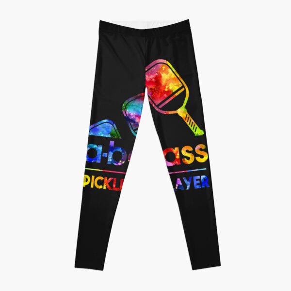 Pickleball Retro Multicolor Art Leggings for Sale by AlysaWithArt