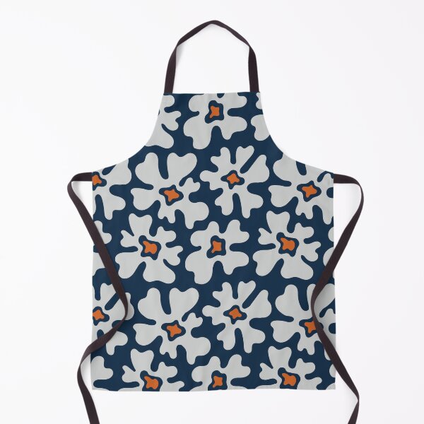 Item preview, Navy White Organic Floral Design designed and sold by ArtMeetsPizza.