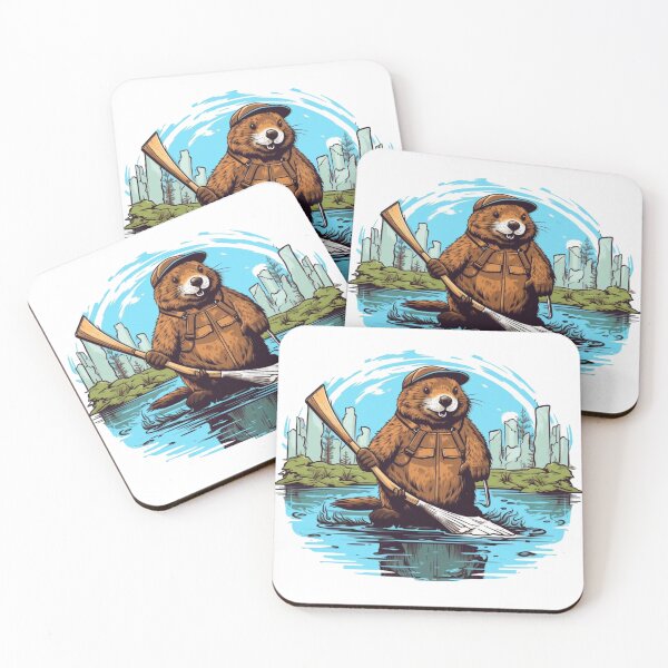 Item preview, Majestic , Colorful beaver theme designed and sold by Okracha.