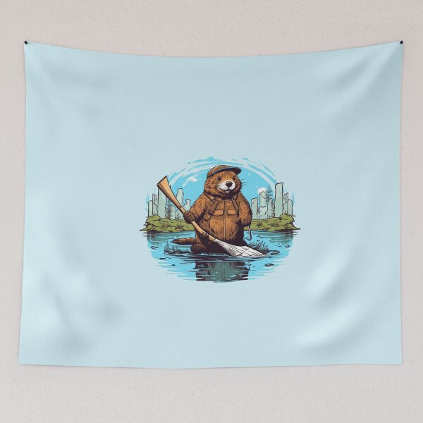 Item preview, Majestic , Colorful beaver theme designed and sold by Okracha.