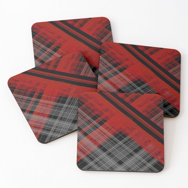 Item preview, Somber Red Black Geometric remixed designed and sold by mwebba2005.