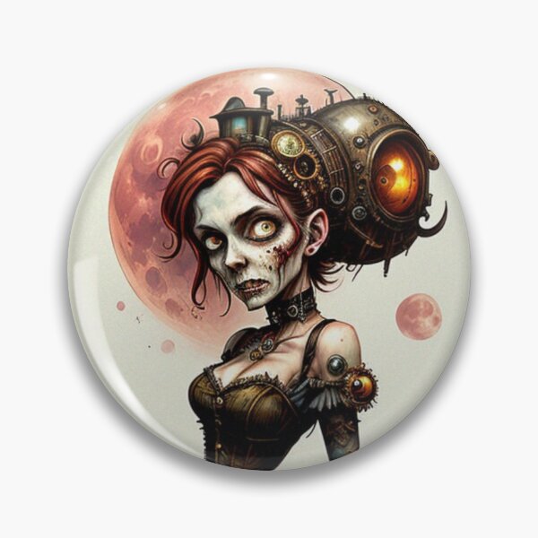 Item preview, Un arte digital de belleza punk zombie designed and sold by Alisa Starz.