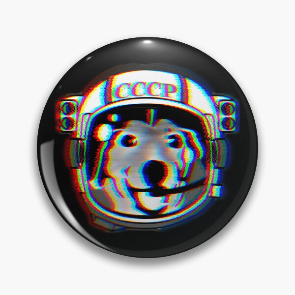 Item preview, Space dog Laika - Russian first dog in space - Glitch effect  	 designed and sold by ljslabxlyv71.
