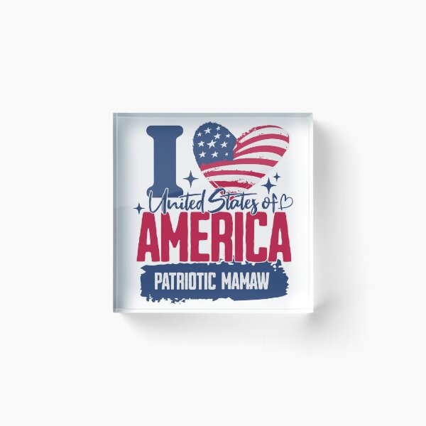 Item preview, Patriotic Mamaw I Love America designed and sold by TheUSAFantasy.